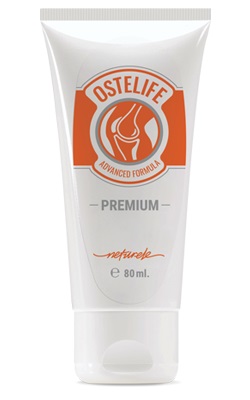 Tubo arancione di crema Ostelife Premium 80 ml